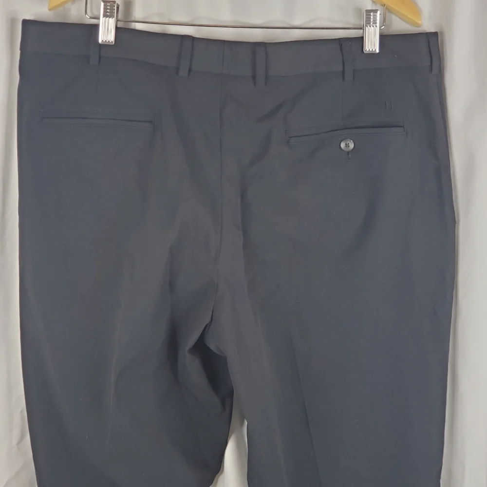 ♧ Walter Hagen Black Flat Front Dress Pants Size 38x32